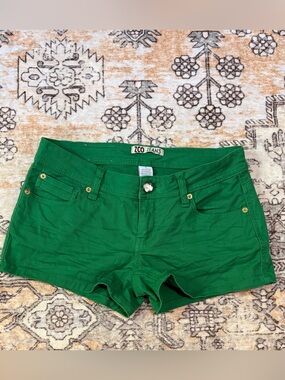 ZCO JEANS 7 Kerry green Y2K green short shorts